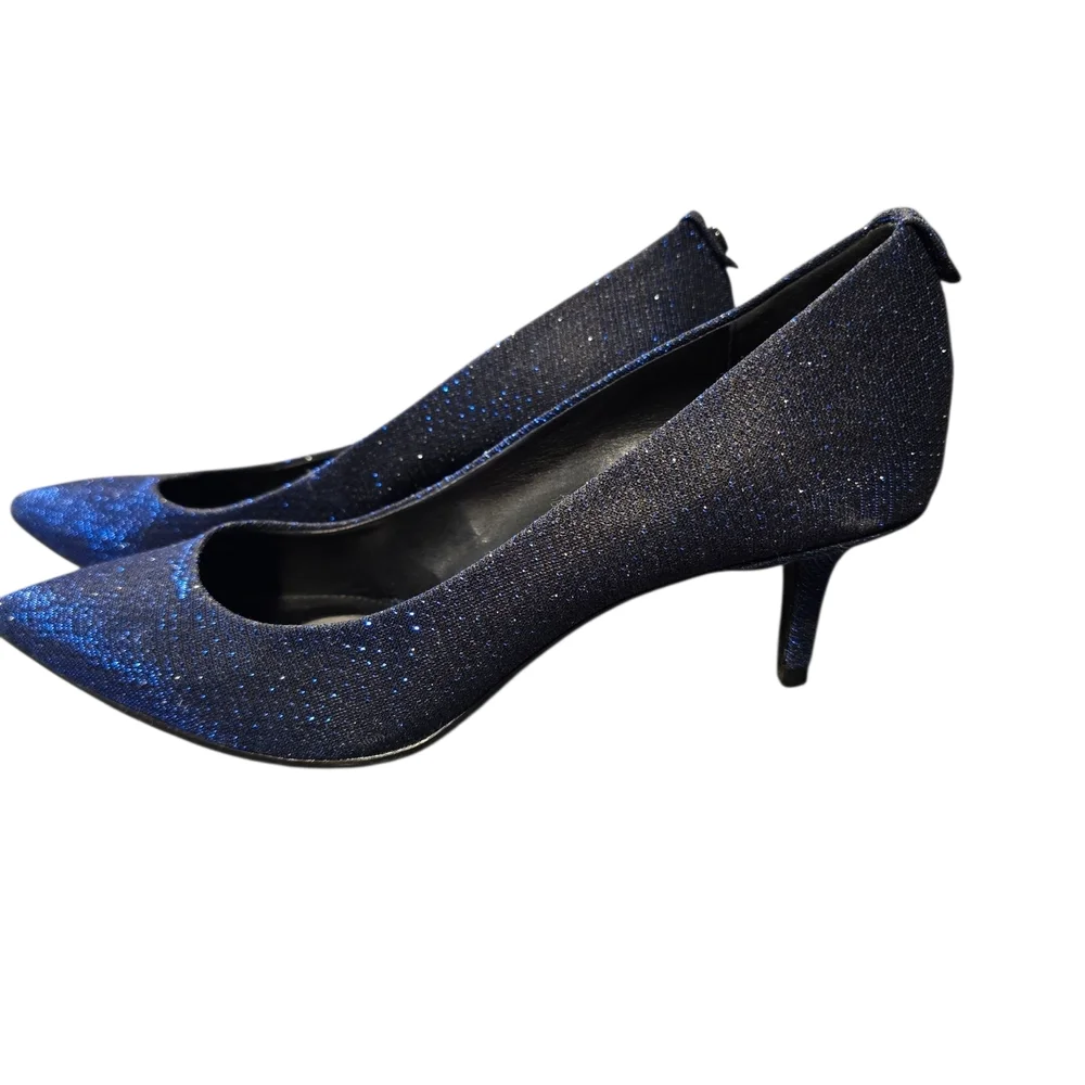 Michael Kors Blue Rhinestone Heels Sz 6